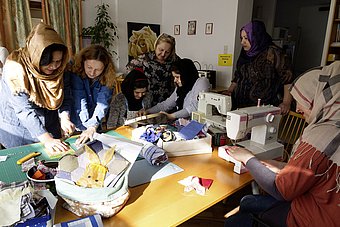 The sewing group as a place to get to know one another © Verein Impulse Krems